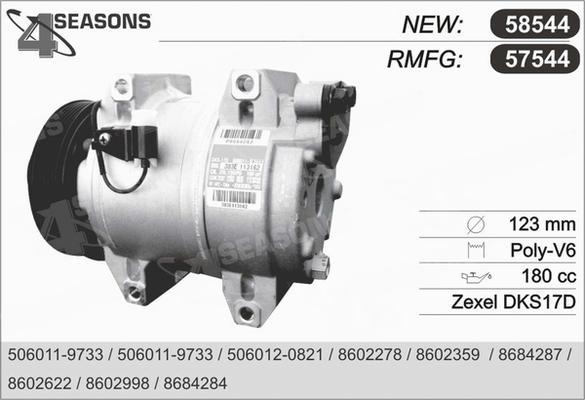 AHE 57544 - Compressore, Climatizzatore autozon.pro