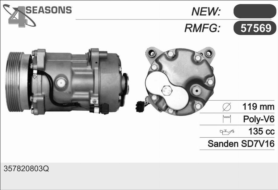 AHE 57569 - Compressore, Climatizzatore autozon.pro