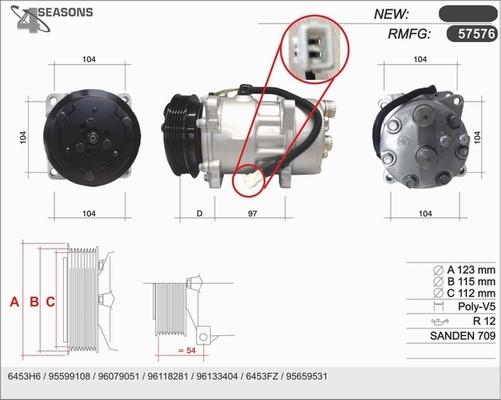 AHE 57576 - Compressore, Climatizzatore autozon.pro