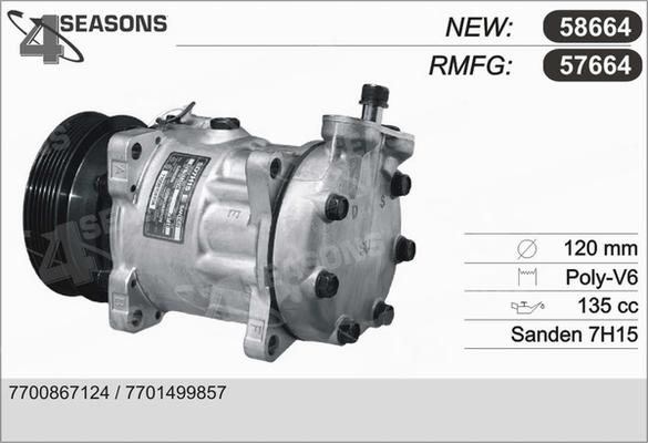 AHE 57664 - Compressore, Climatizzatore autozon.pro