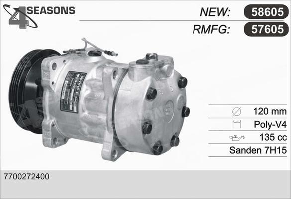 AHE 57605 - Compressore, Climatizzatore autozon.pro