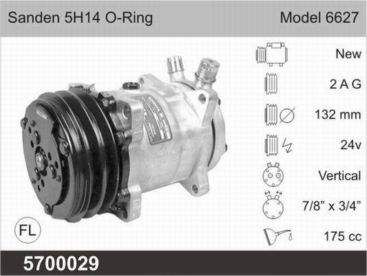 AHE 5700029 - Compressore, Climatizzatore autozon.pro