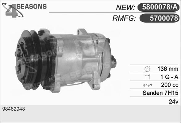 AHE 5700078 - Compressore, Climatizzatore autozon.pro