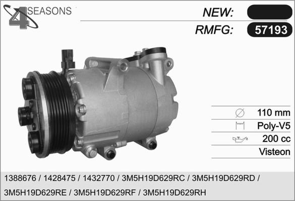 AHE 57193 - Compressore, Climatizzatore autozon.pro