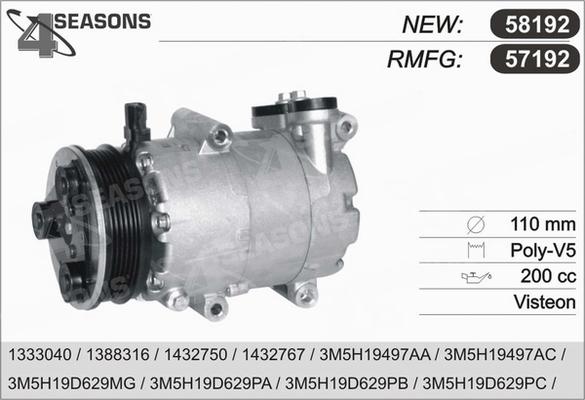 AHE 57192 - Compressore, Climatizzatore autozon.pro