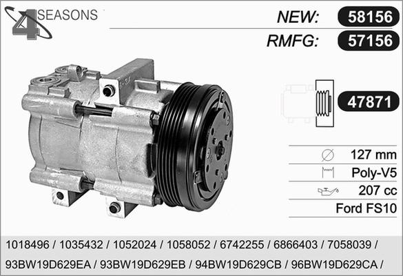 AHE 57156 - Compressore, Climatizzatore autozon.pro