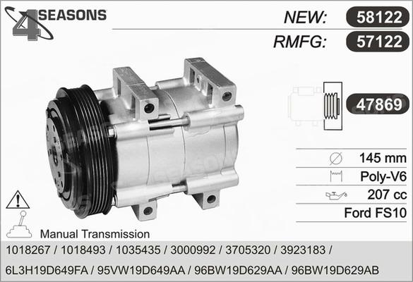 AHE 57122 - Compressore, Climatizzatore autozon.pro