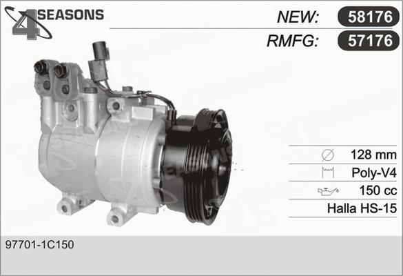 AHE 57176 - Compressore, Climatizzatore autozon.pro