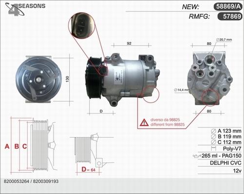 AHE 57869 - Compressore, Climatizzatore autozon.pro