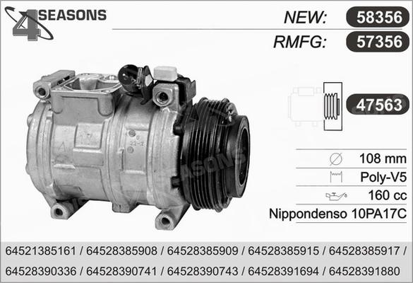 AHE 57356 - Compressore, Climatizzatore autozon.pro