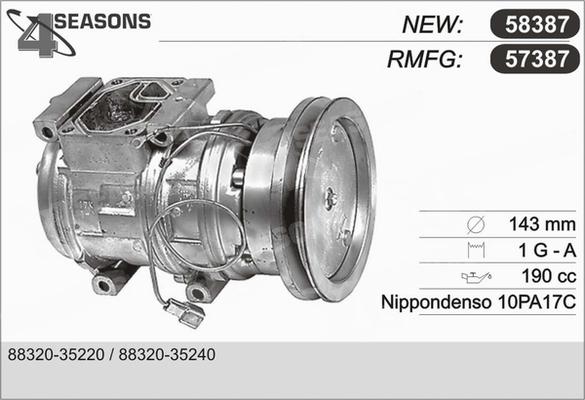 AHE 57387 - Compressore, Climatizzatore autozon.pro