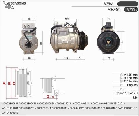 AHE 57336 - Compressore, Climatizzatore autozon.pro