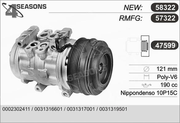 AHE 57322 - Compressore, Climatizzatore autozon.pro