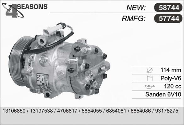 AHE 57744 - Compressore, Climatizzatore autozon.pro