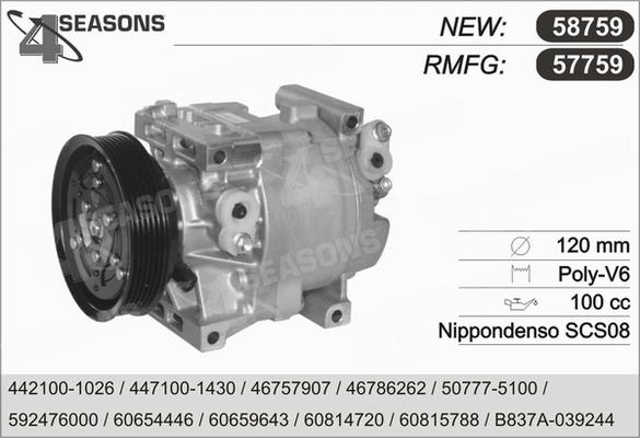 AHE 57759 - Compressore, Climatizzatore autozon.pro