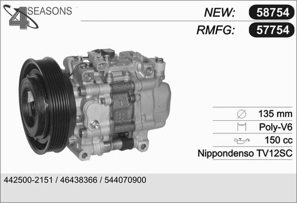 AHE 57754 - Compressore, Climatizzatore autozon.pro