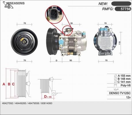 AHE 57756 - Compressore, Climatizzatore autozon.pro