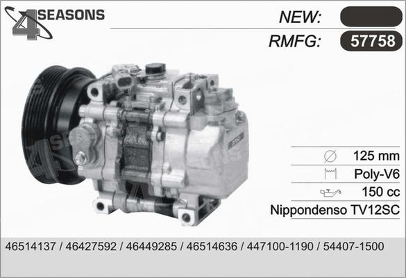 AHE 57758 - Compressore, Climatizzatore autozon.pro