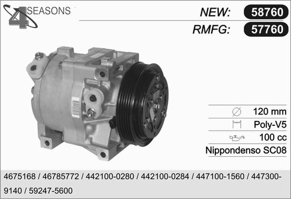 AHE 57760 - Compressore, Climatizzatore autozon.pro