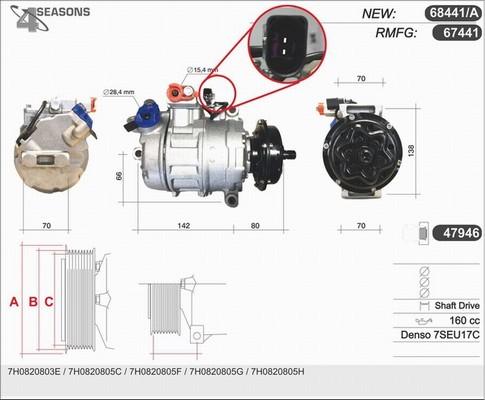 AHE 68441/A - Compressore, Climatizzatore autozon.pro