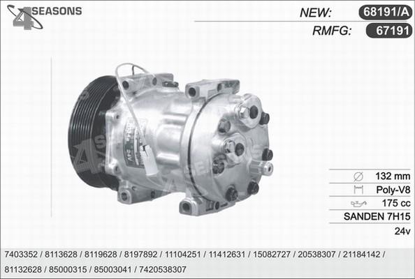 AHE 68191/A - Compressore, Climatizzatore autozon.pro