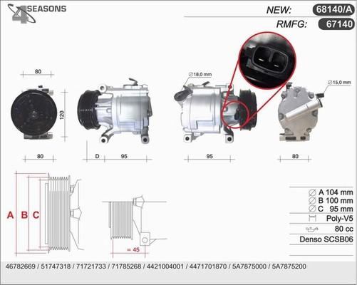 AHE 68140/A - Compressore, Climatizzatore autozon.pro