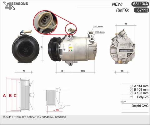 AHE 68113/A - Compressore, Climatizzatore autozon.pro