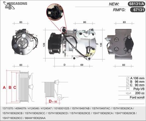 AHE 68131/A - Compressore, Climatizzatore autozon.pro