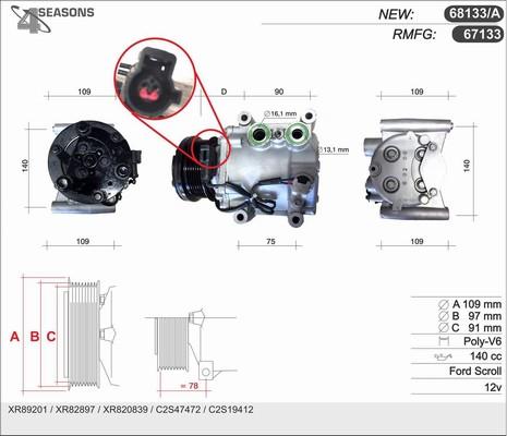 AHE 68133/A - Compressore, Climatizzatore autozon.pro