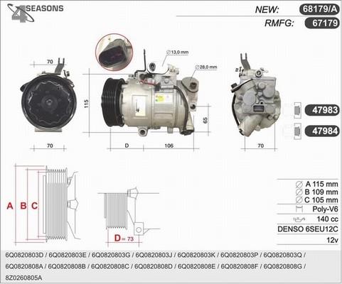 AHE 68179/A - Compressore, Climatizzatore autozon.pro