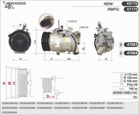 AHE 68179 - Compressore, Climatizzatore autozon.pro