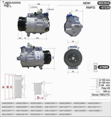 AHE 68230/A - Compressore, Climatizzatore autozon.pro