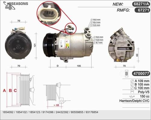 AHE 68271/A - Compressore, Climatizzatore autozon.pro