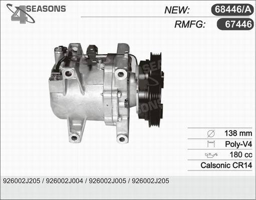 AHE 67446 - Compressore, Climatizzatore autozon.pro