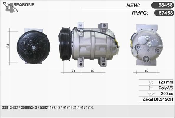 AHE 67458 - Compressore, Climatizzatore autozon.pro