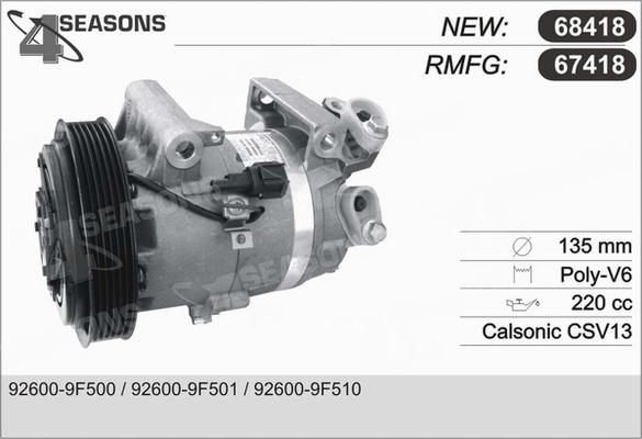 AHE 67418 - Compressore, Climatizzatore autozon.pro