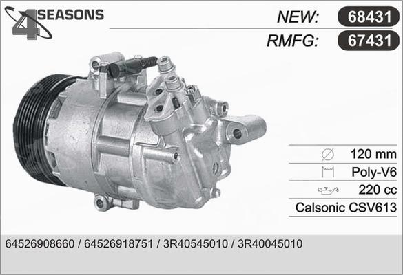 AHE 67431 - Compressore, Climatizzatore autozon.pro