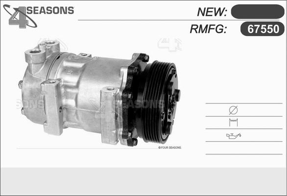 AHE 67550 - Compressore, Climatizzatore autozon.pro