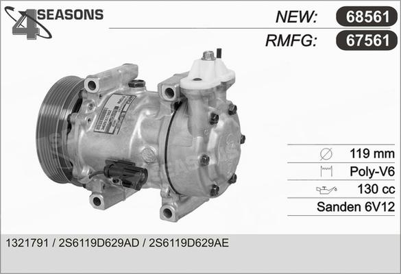 AHE 67561 - Compressore, Climatizzatore autozon.pro