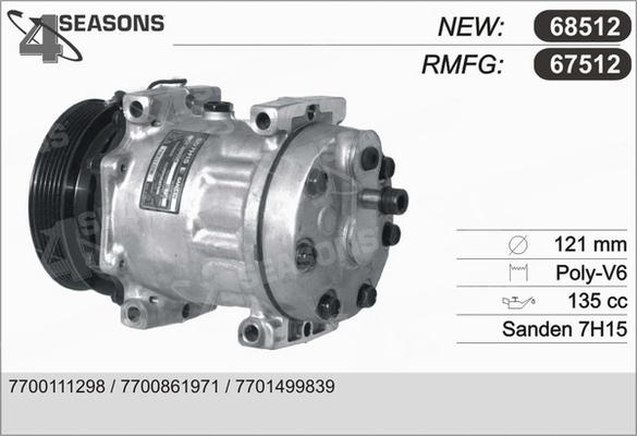 AHE 67512 - Compressore, Climatizzatore autozon.pro