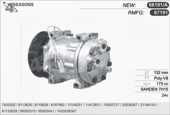 AHE 67191 - Compressore, Climatizzatore autozon.pro