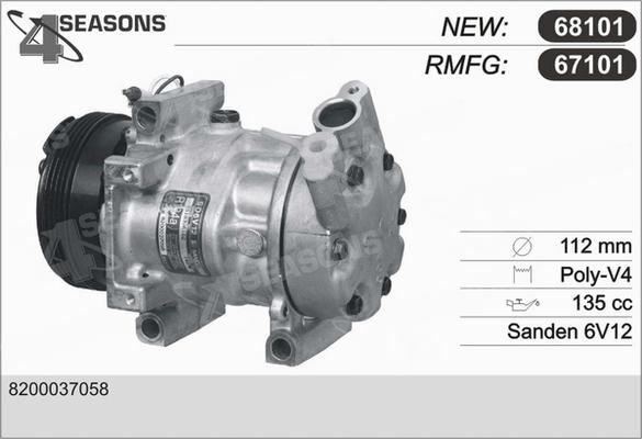 AHE 67101 - Compressore, Climatizzatore autozon.pro