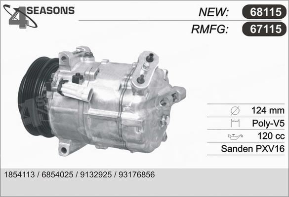 AHE 67115 - Compressore, Climatizzatore autozon.pro