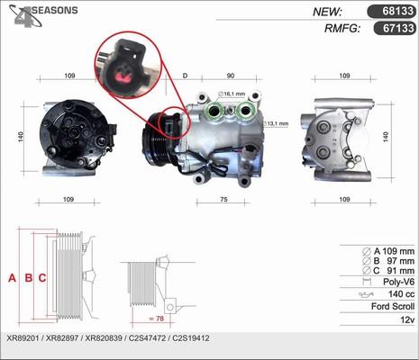 AHE 67133 - Compressore, Climatizzatore autozon.pro