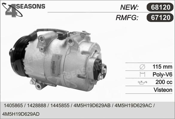 AHE 67120 - Compressore, Climatizzatore autozon.pro