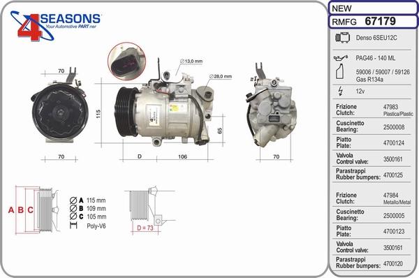 AHE 67179 - Compressore, Climatizzatore autozon.pro