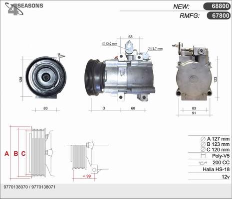 AHE 68800 - Compressore, Climatizzatore autozon.pro