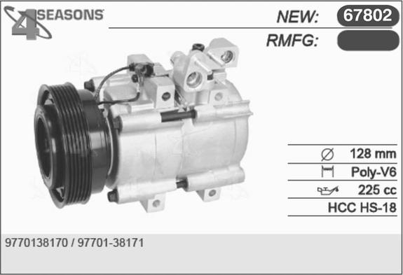 AHE 67802 - Compressore, Climatizzatore autozon.pro