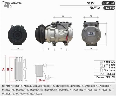 AHE 67319 - Compressore, Climatizzatore autozon.pro