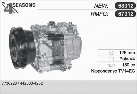 AHE 67312 - Compressore, Climatizzatore autozon.pro